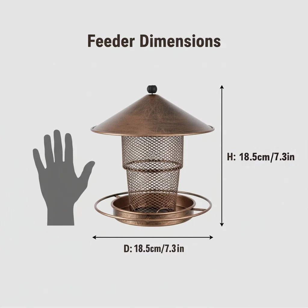 Eichhorn Vogelhaus - Robustes Eisen, Automatische Fütterung 4