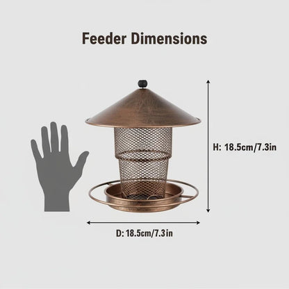 Eichhorn Vogelhaus - Robustes Eisen, Automatische Fütterung 4