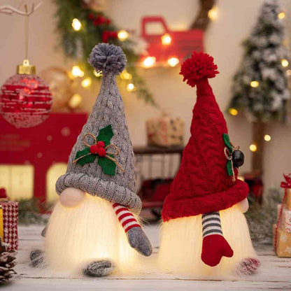 Eldrin Weihnachtsdeko - Leuchtpuppe aus Plüsch, Charmanter Weihnachtszwerg 2