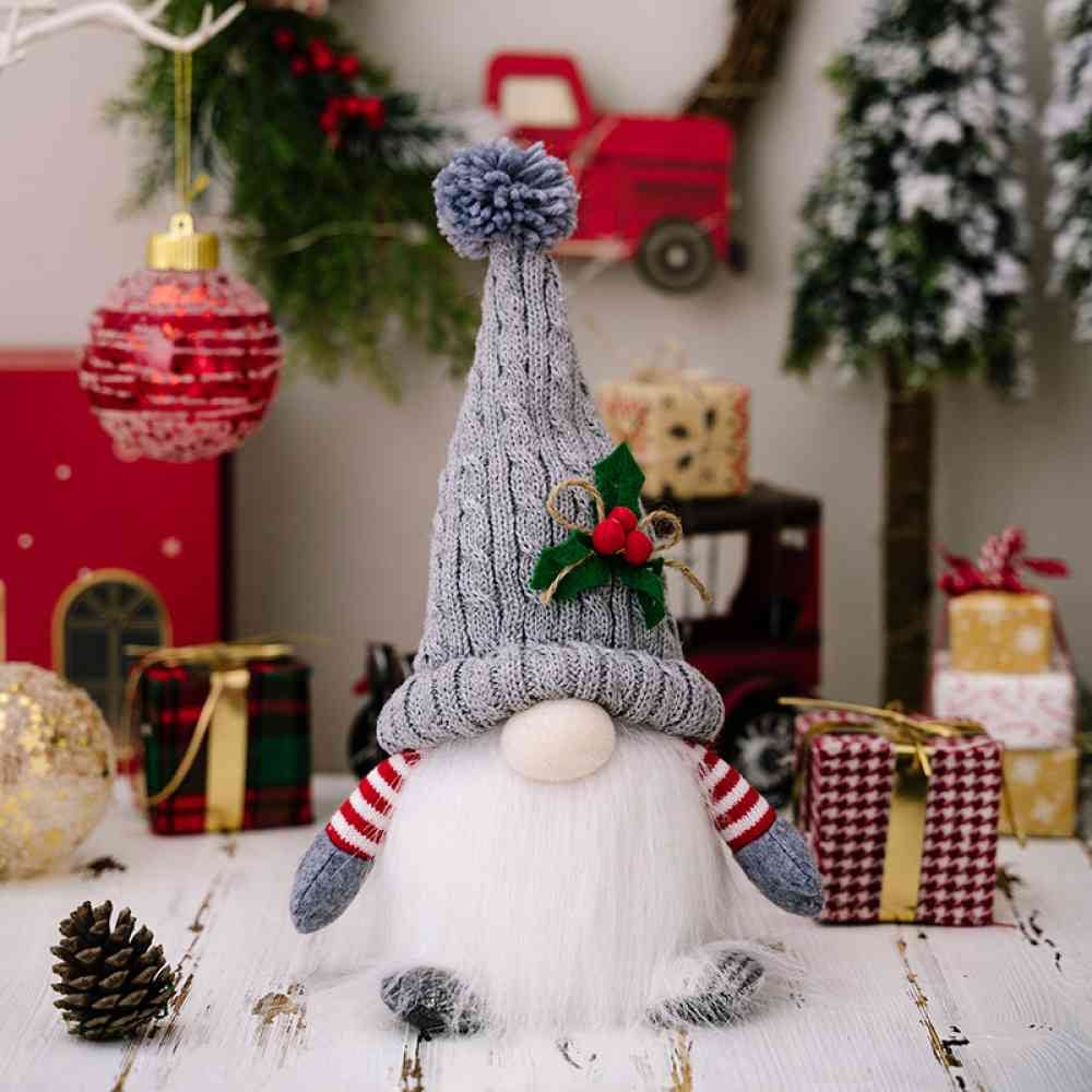 Eldrin Weihnachtsdeko - Leuchtpuppe aus Plüsch, Charmanter Weihnachtszwerg 3