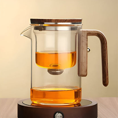 ElegantTea™ – Elegante Glas Teekanne mit Sieb – Für losen Tee