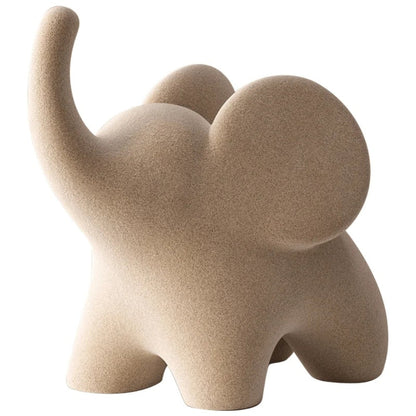 Elios Elefant Figur - Kunstharz, Minimalistisch und Verspielt 0