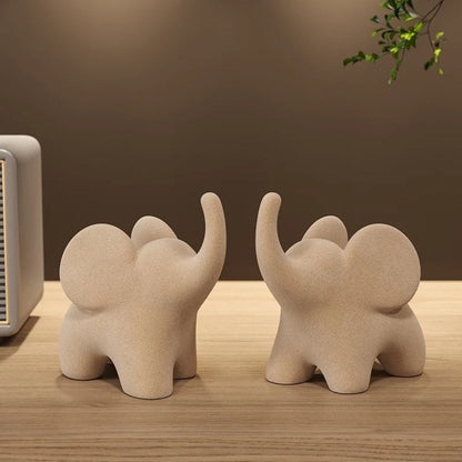 Elios Elefant Figur - Kunstharz, Minimalistisch und Verspielt 1