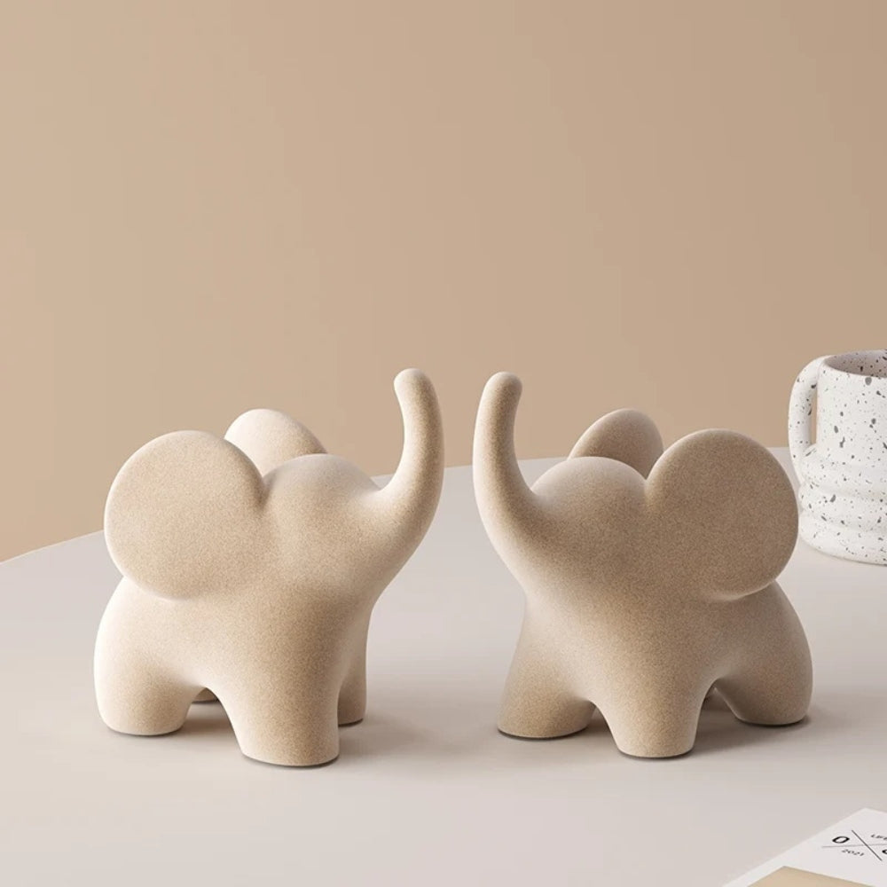 Elios Elefant Figur - Kunstharz, Minimalistisch und Verspielt 2