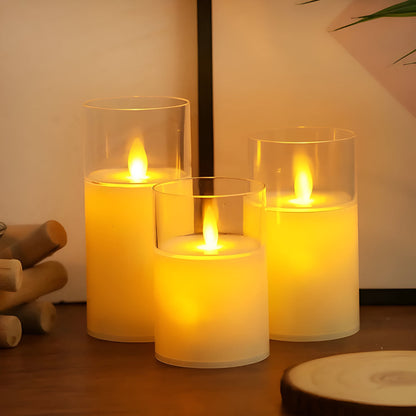 Elysia LED Kerzen Set - Flammenlos mit Timer, Realistisches Design 9