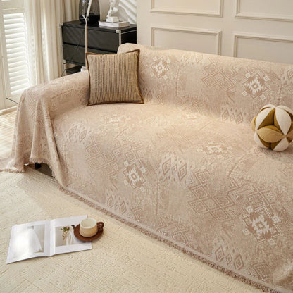 Elysia Sofabezug - Chenille, Ethno-Muster für Couchschutz und Dekoration 3