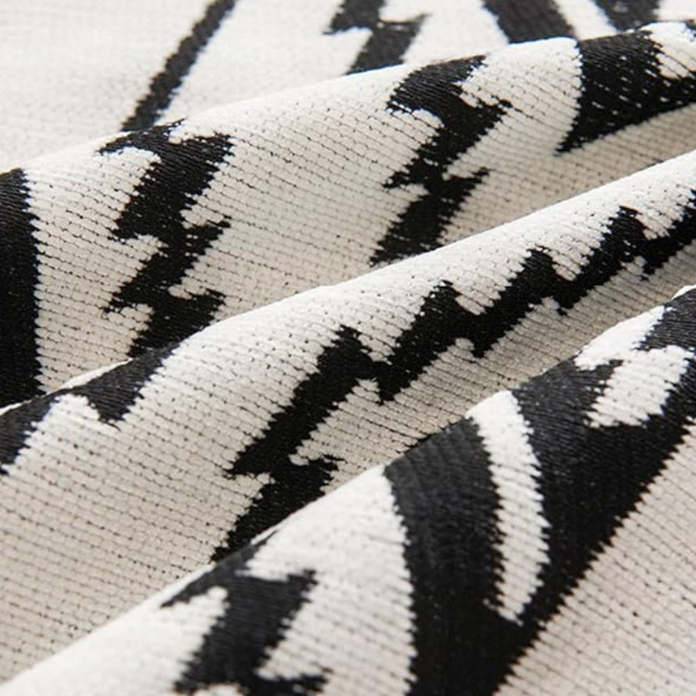 Elysia Sofaüberwurf - Baumwolle-Polyester Chenille, Geometrisches Boho-Muster 6
