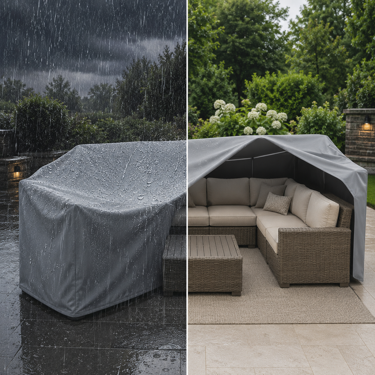 Everdrape Möbelabdeckung - Wetterfest, UV-Schutz für Gartenmöbel 2