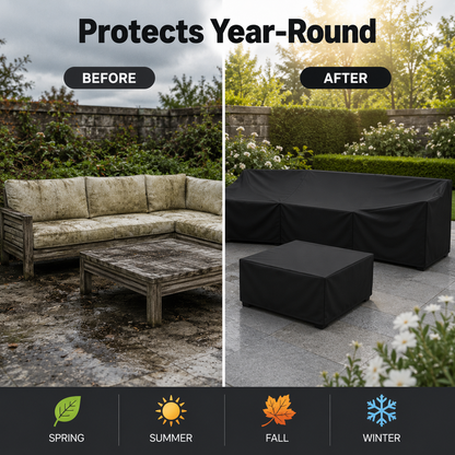 Everdrape Möbelabdeckung - Wetterfest, UV-Schutz für Gartenmöbel 4