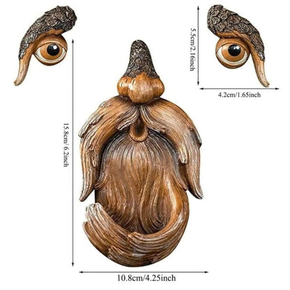 Fabelhaftes Vogelhaus - Wetterfestes Baumgesicht, Kreatives Design 6