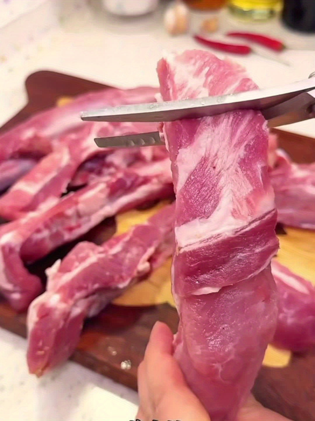 Fenix Küchenschere - Edelstahl, Federbelastet für Fleisch und Knochen 4