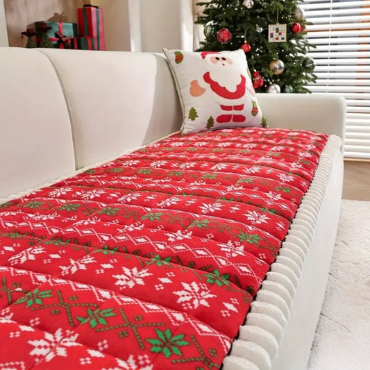 Fiora Sofaüberwurf - Mikrofaser, Festliches Winterdesign für 1-4-Sitzer 0