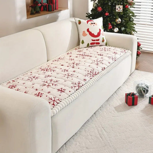 Fiora Sofaüberwurf - Mikrofaser, Festliches Winterdesign für 1-4-Sitzer 1