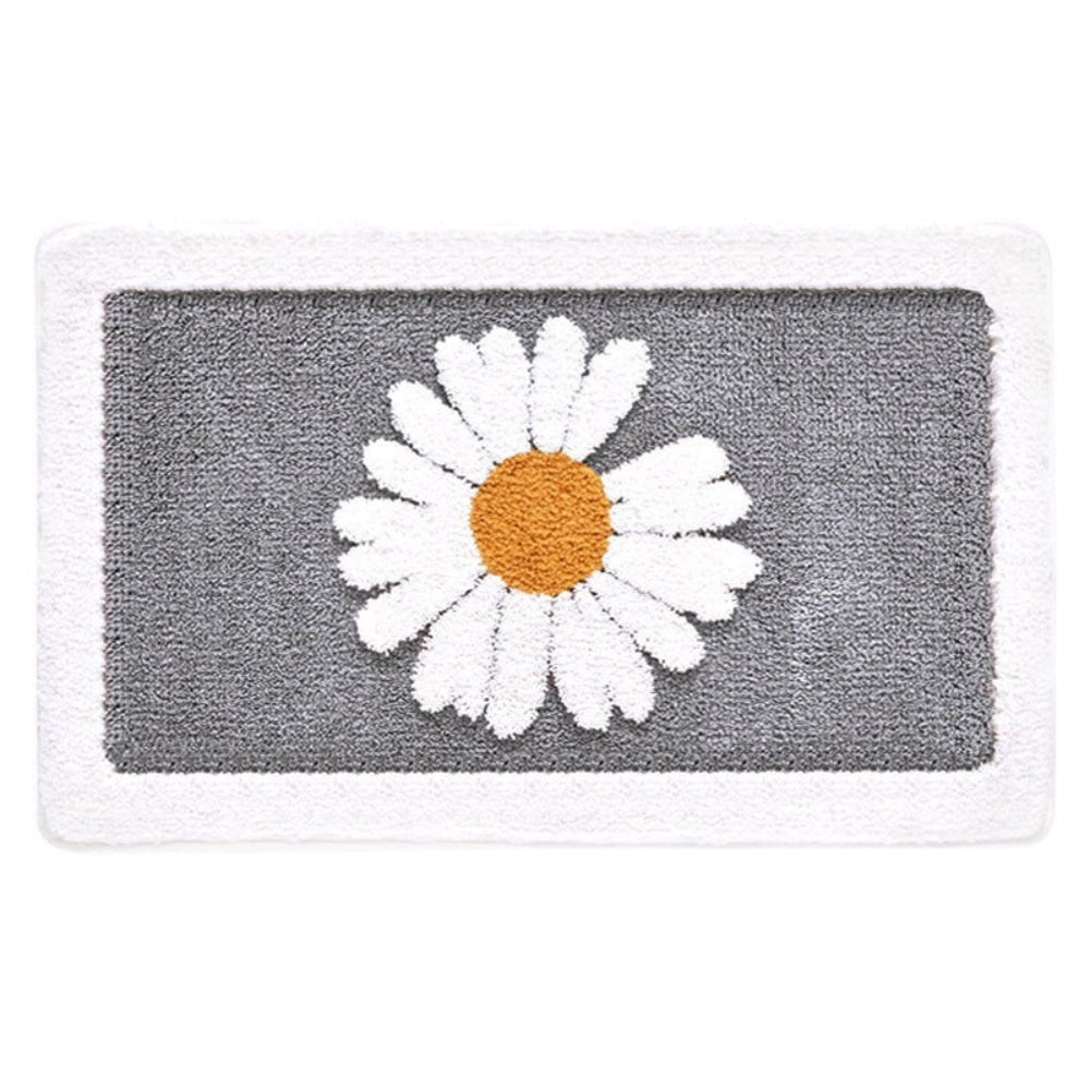 Fleur Badematte - Mikrofaser, Rutschfest mit Gänseblümchen-Design 7