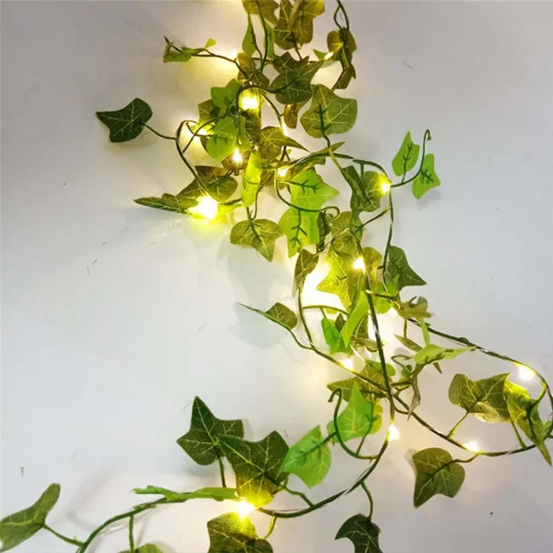 FloraLuxe LED Lichterkette - Blume und Blatt, Batteriebetrieben, Weihnachtsbeleuchtung Außen 7