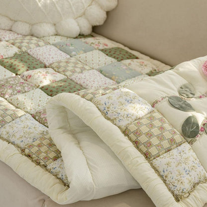 Flora Sofaüberwurf - Atmungsaktive Mikrofasermischung, Patchwork-Stil 7