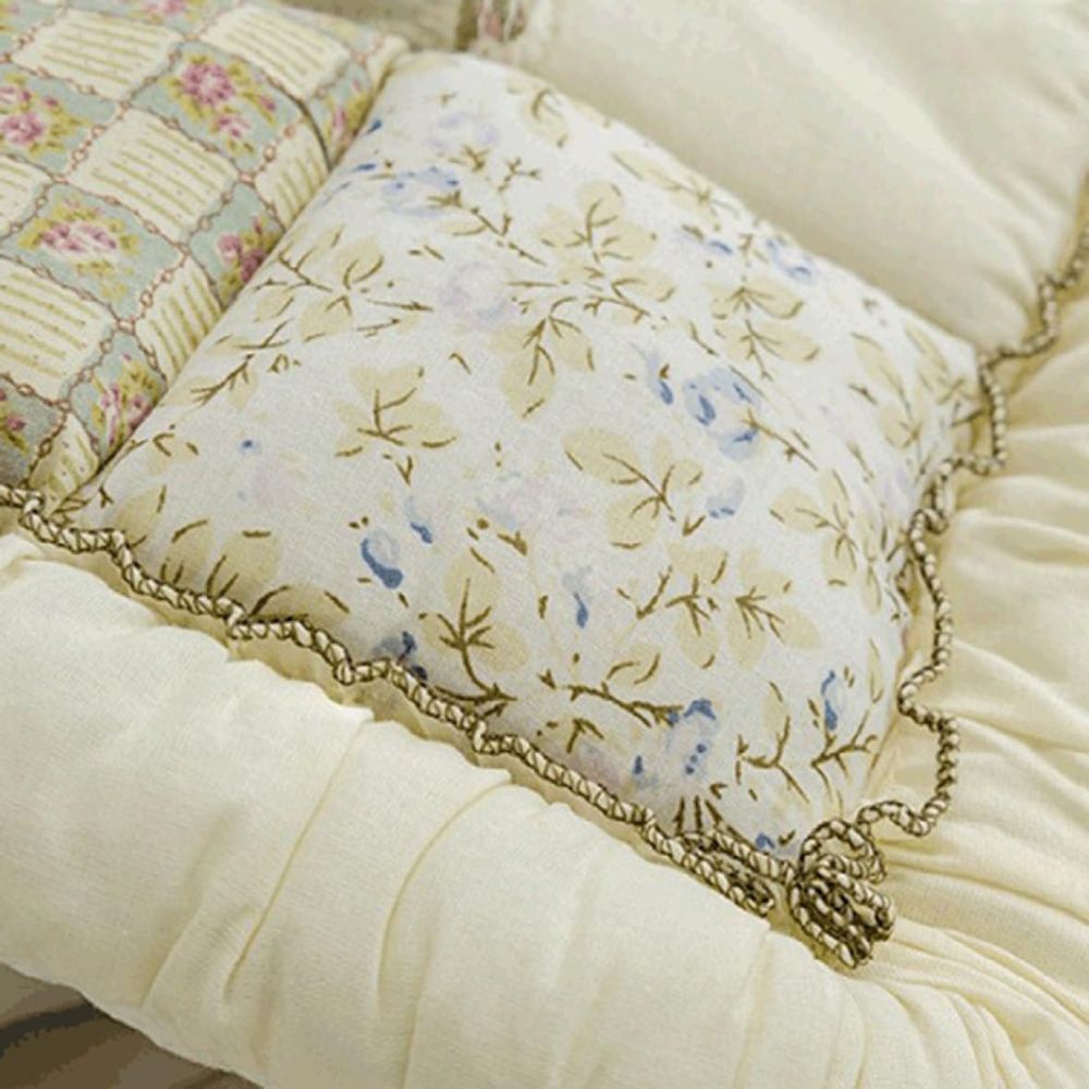 Flora Sofaüberwurf - Atmungsaktive Mikrofasermischung, Patchwork-Stil 8