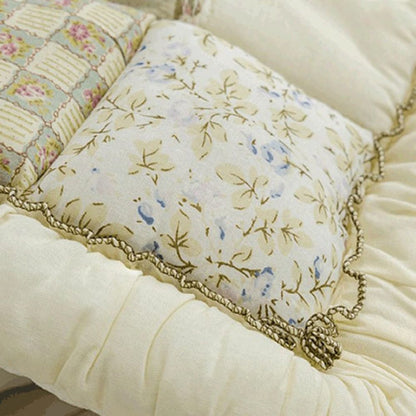 Flora Sofaüberwurf - Atmungsaktive Mikrofasermischung, Patchwork-Stil 8