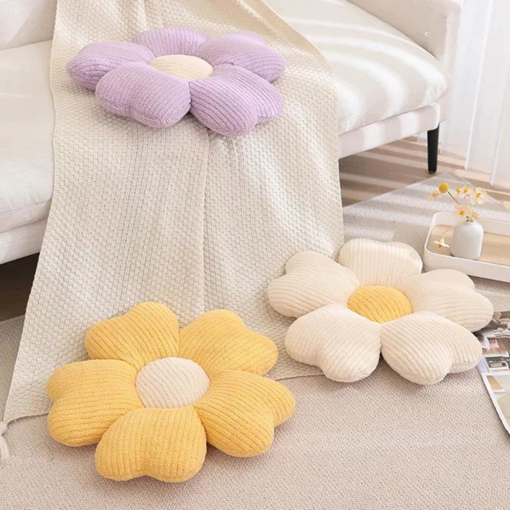 Florina Dekokissen - Mikrofaser, Blumenform für Sofas und Stühle 3