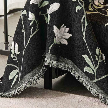 Florina Sofabezug - Vintage Chenille mit Blumenmuster, Maschinenwaschbar 5