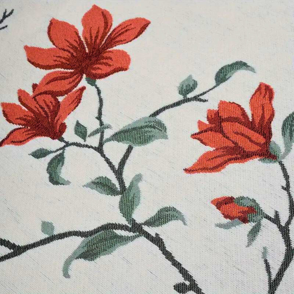 Florina Sofabezug - Vintage Chenille mit Blumenmuster, Maschinenwaschbar 7