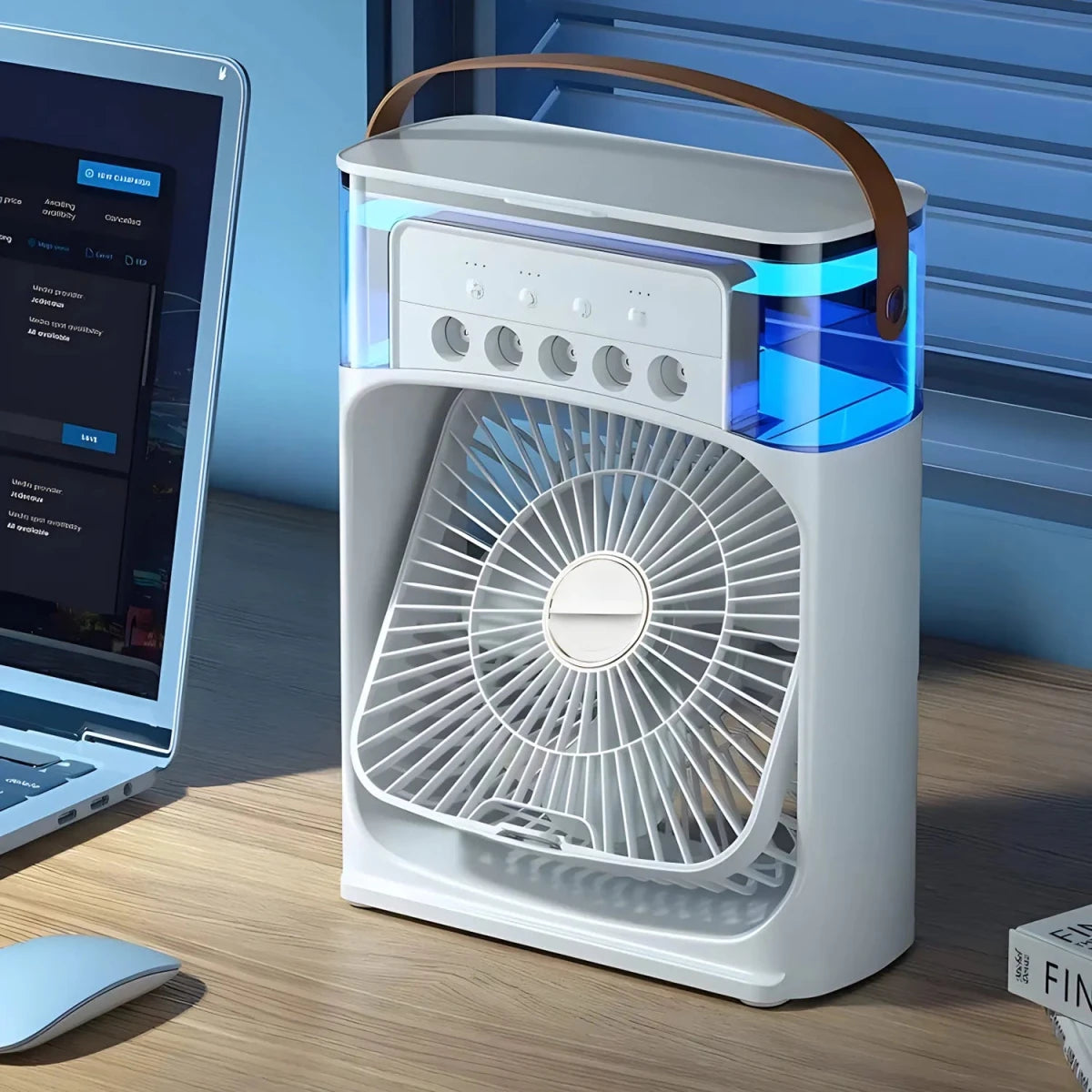 Frostal Ventilator - Kompakt mit Kühl- und Befeuchtungsfunktion, USB-wiederaufladbar 1