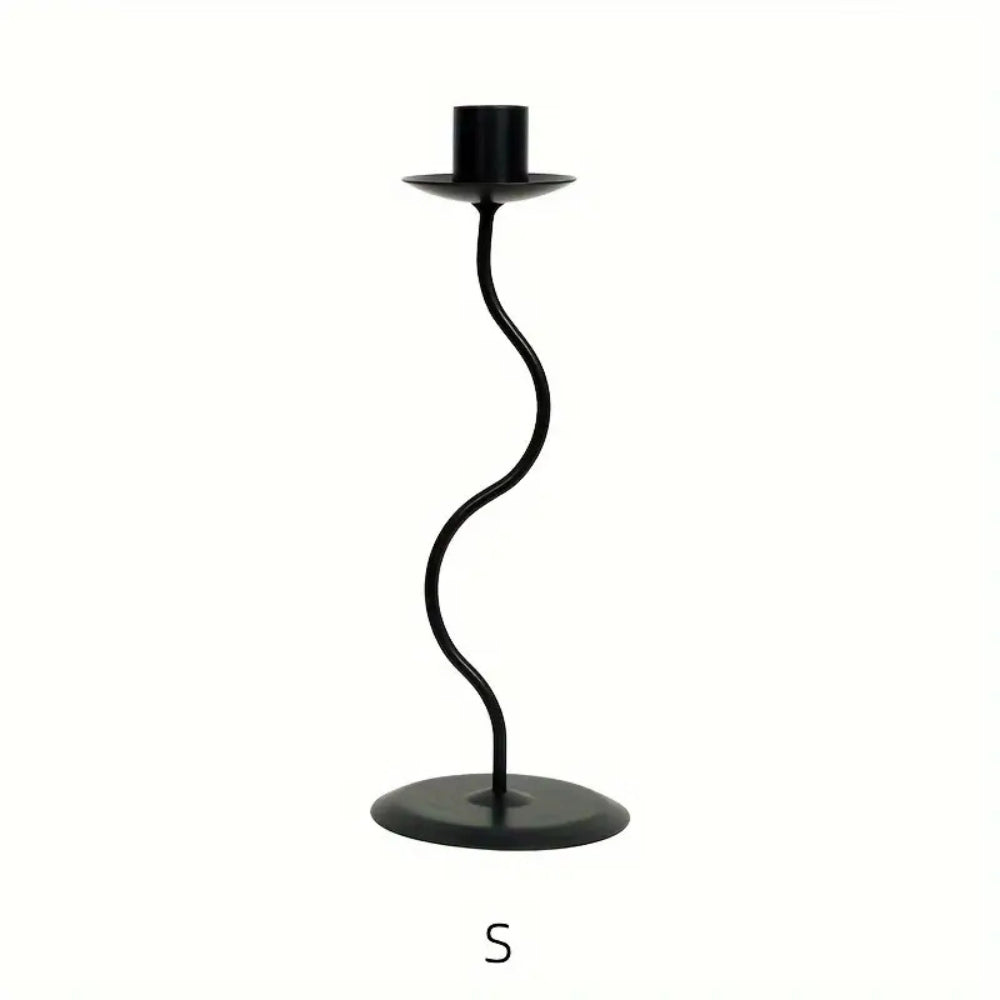 Galen Kerzenhalter - Gewelltes Eisen, Vintage-Design 0