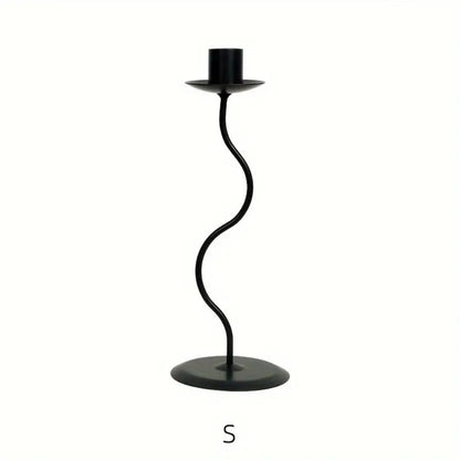 Galen Kerzenhalter - Gewelltes Eisen, Vintage-Design 0