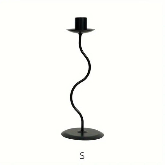 Galen Kerzenhalter - Gewelltes Eisen, Vintage-Design 0