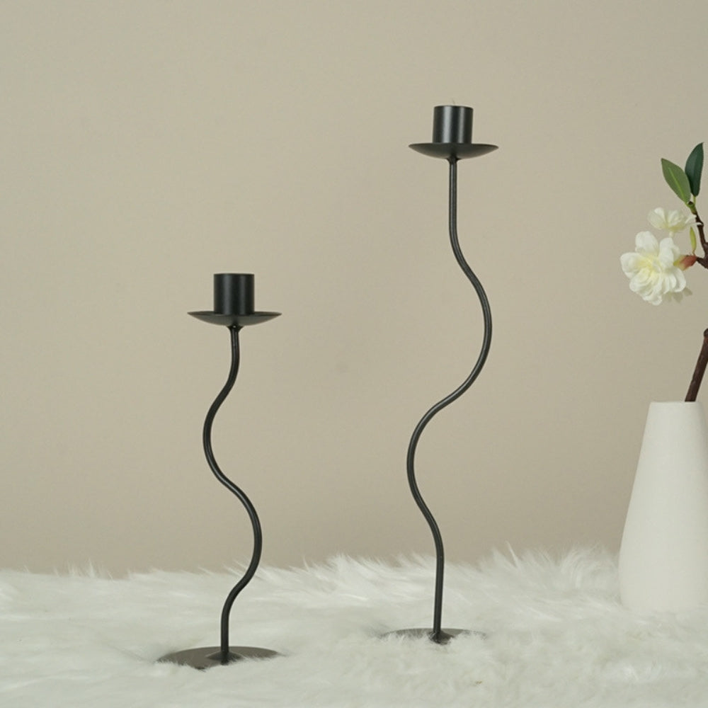 Galen Kerzenhalter - Gewelltes Eisen, Vintage-Design 2