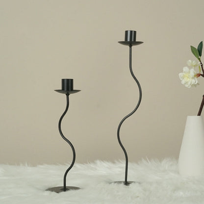 Galen Kerzenhalter - Gewelltes Eisen, Vintage-Design 2