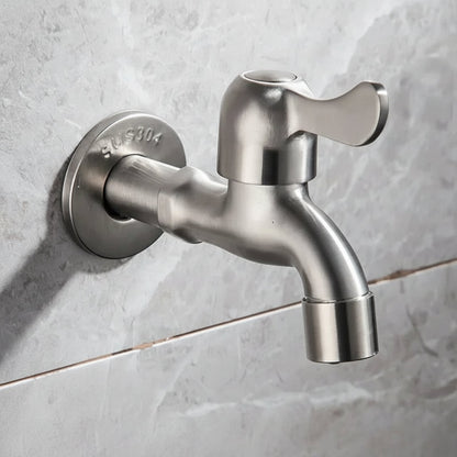 Gartenpro Edelstahl Wasserhahn - Wetterfest, Modernes Design 11