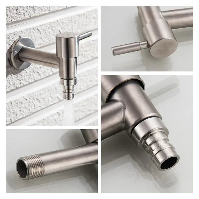 Gartenpro Edelstahl Wasserhahn - Wetterfest, Modernes Design 5