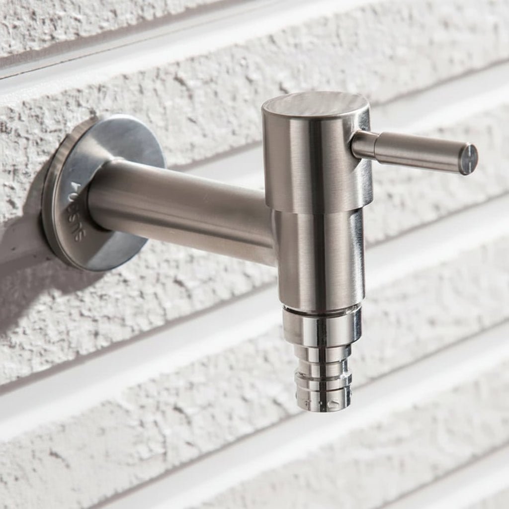 Gartenpro Edelstahl Wasserhahn - Wetterfest, Modernes Design 8