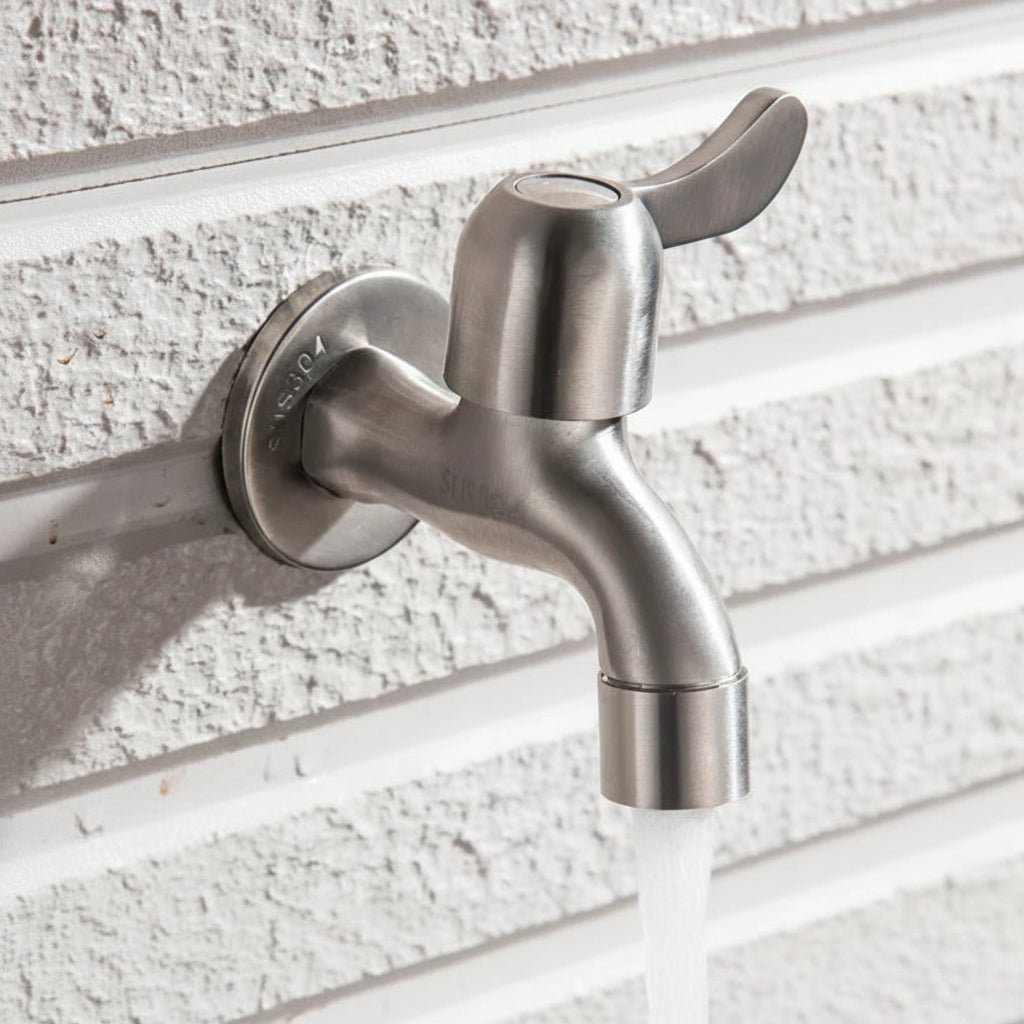 Gartenpro Edelstahl Wasserhahn - Wetterfest, Modernes Design 9