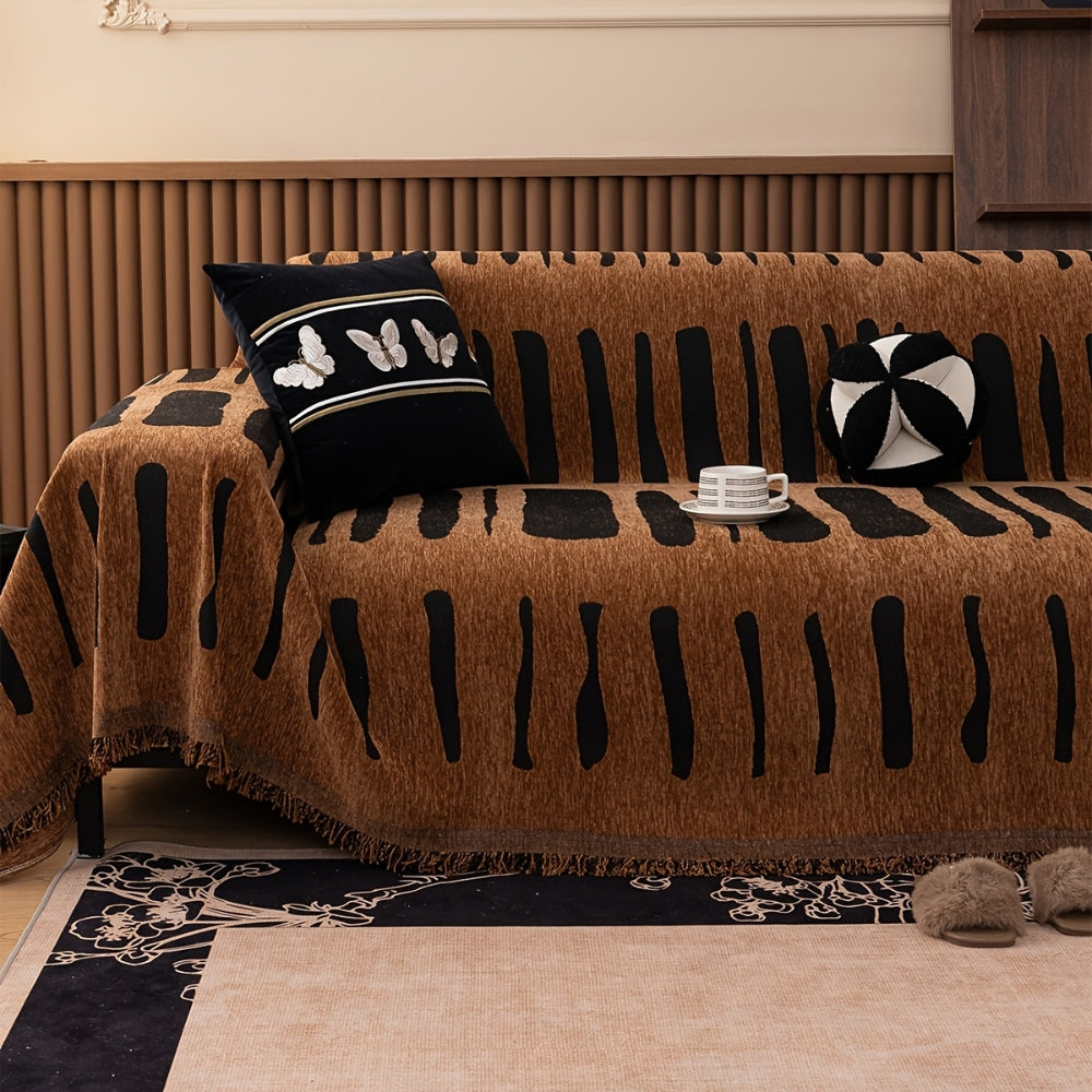 Geoma Sofaüberwurf - Chenille, Tribal Design, Pflegeleicht 1