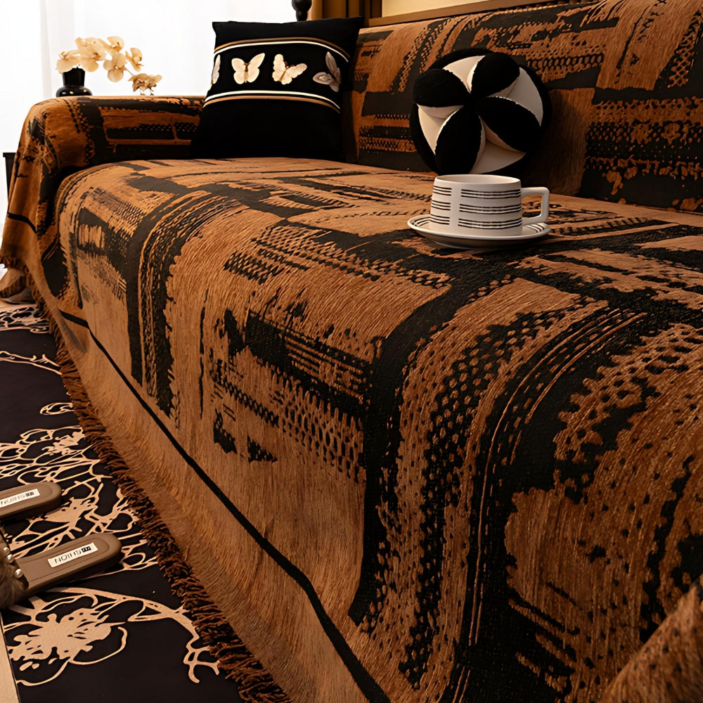 Geoma Sofaüberwurf - Chenille, Tribal Design, Pflegeleicht 5