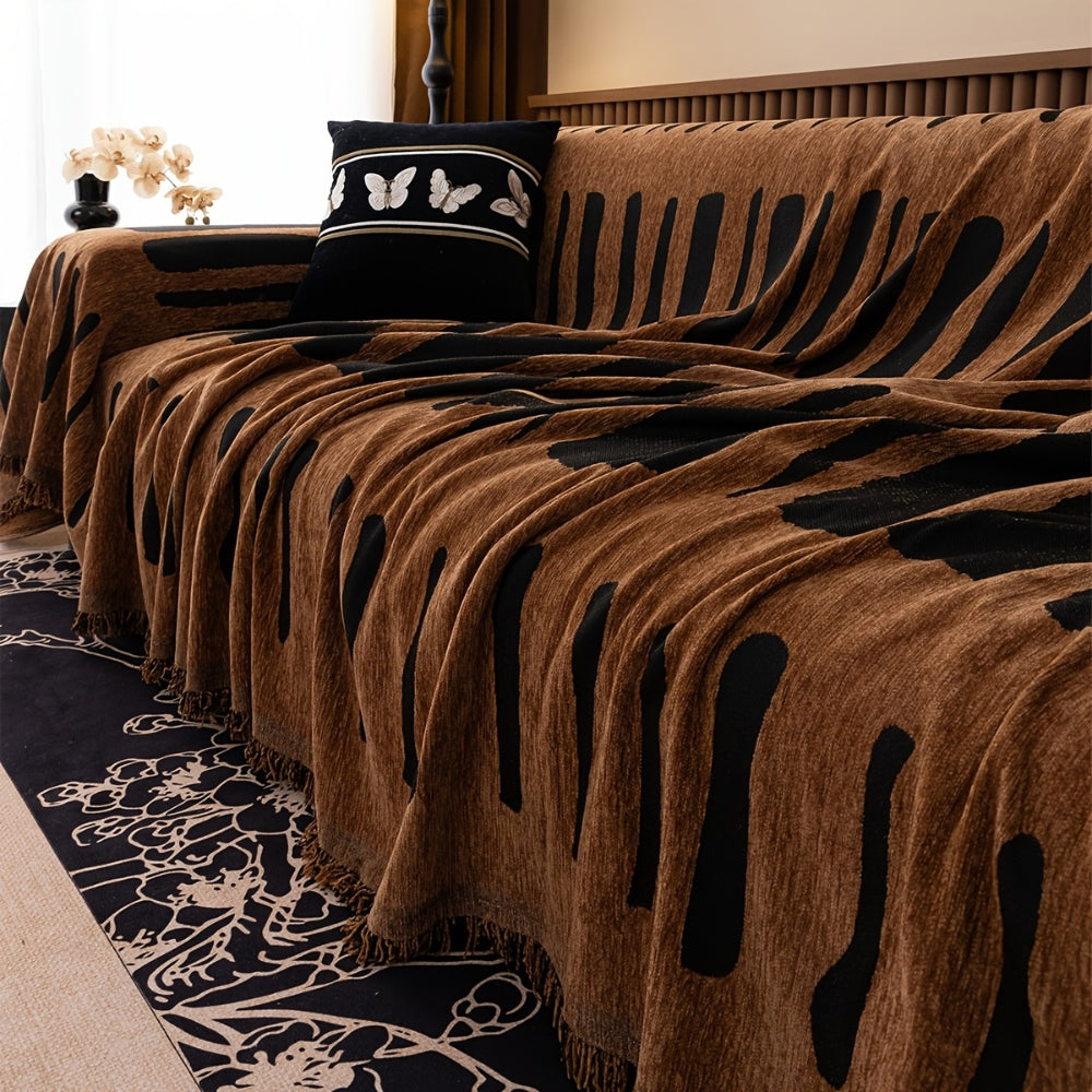 Geoma Sofaüberwurf - Chenille, Tribal Design, Pflegeleicht 8