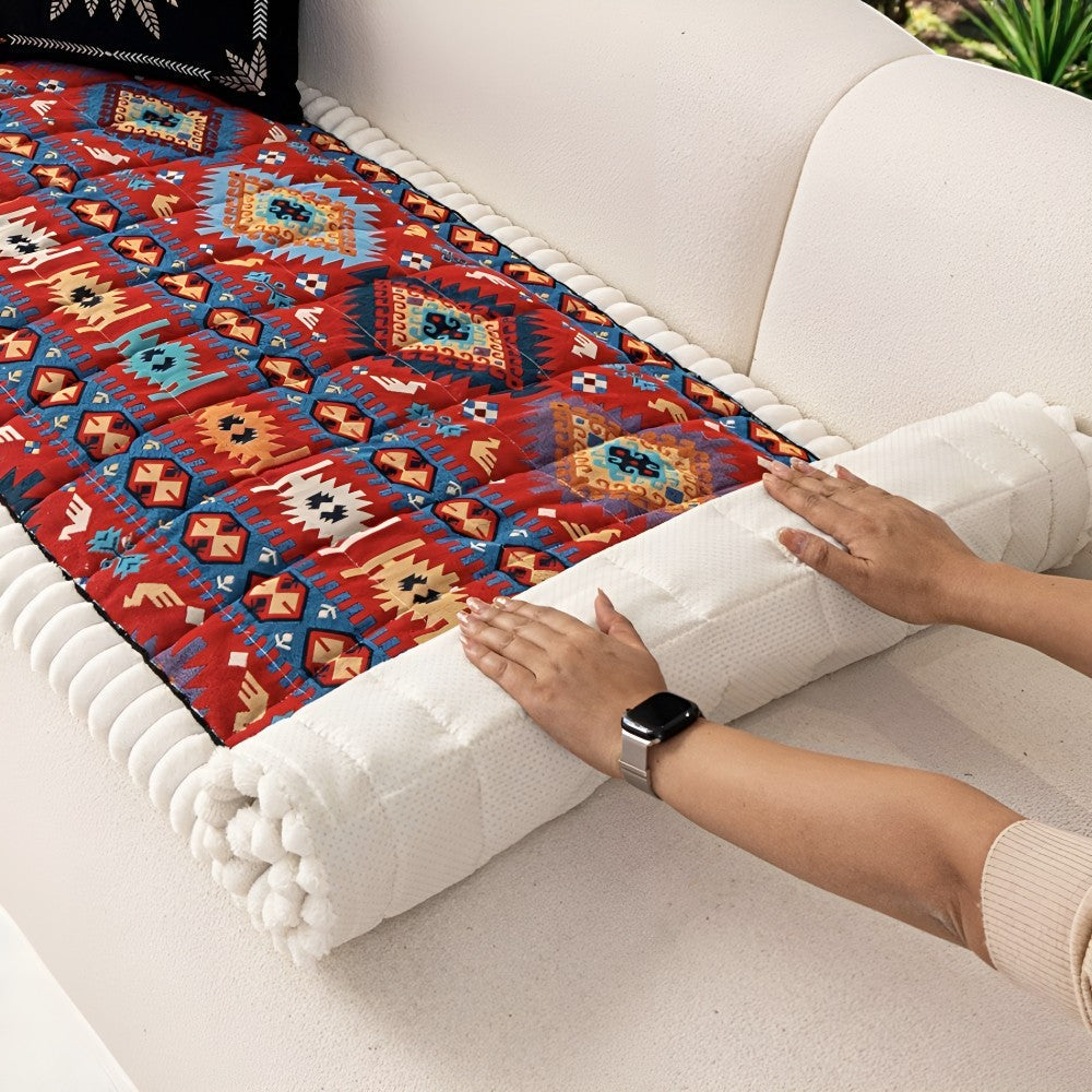 Gesto Couchbezug - Rutschfest, Ethnisches Design, Mikrofaser 2