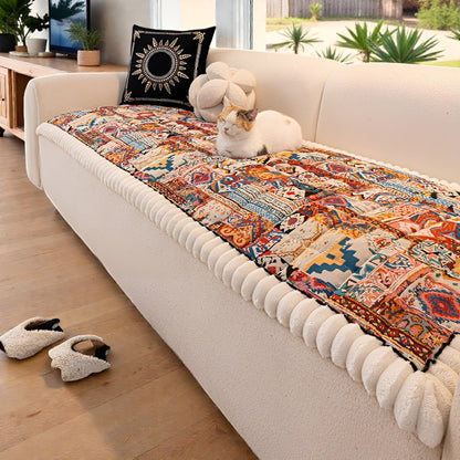 Gesto Couchbezug - Rutschfest, Ethnisches Design, Mikrofaser 4