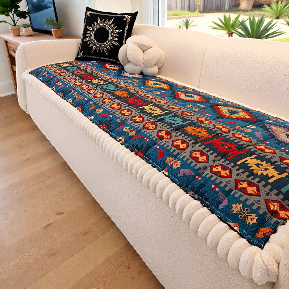 Gesto Couchbezug - Rutschfest, Ethnisches Design, Mikrofaser 5