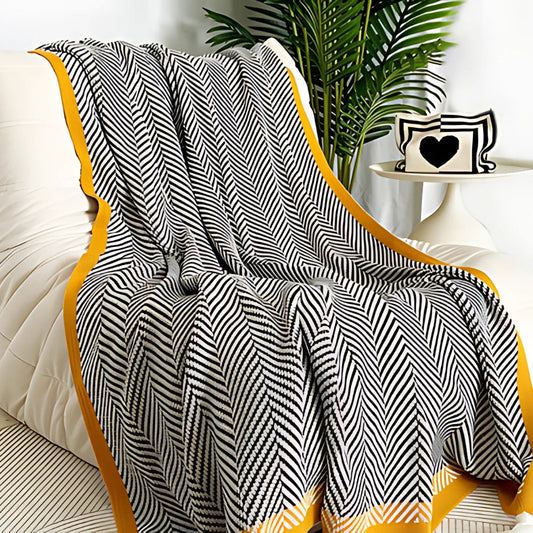 Gleam Tagesdecke - Weiches Acryl, Modernes Chevron-Muster 0