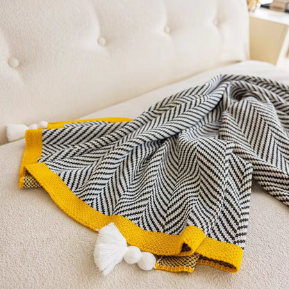 Gleam Tagesdecke - Weiches Acryl, Modernes Chevron-Muster 6