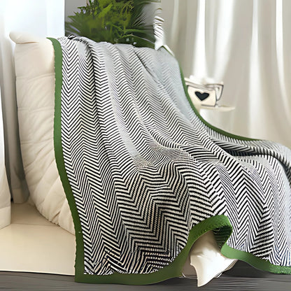 Gleam Tagesdecke - Weiches Acryl, Modernes Chevron-Muster 8