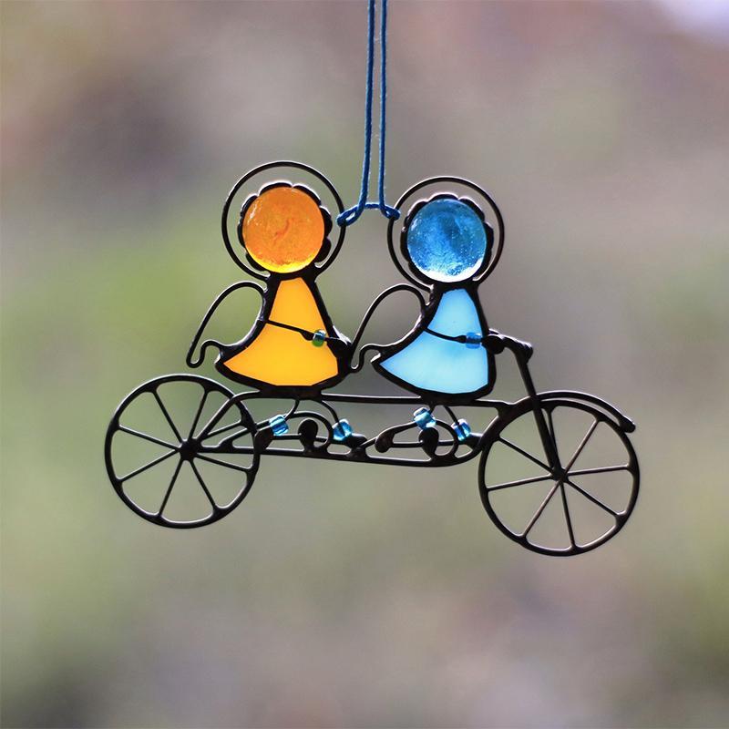Gleisa Sonnenfänger für Garten - Handgefertigtes Glas mit Regenbogenreflexionen 3