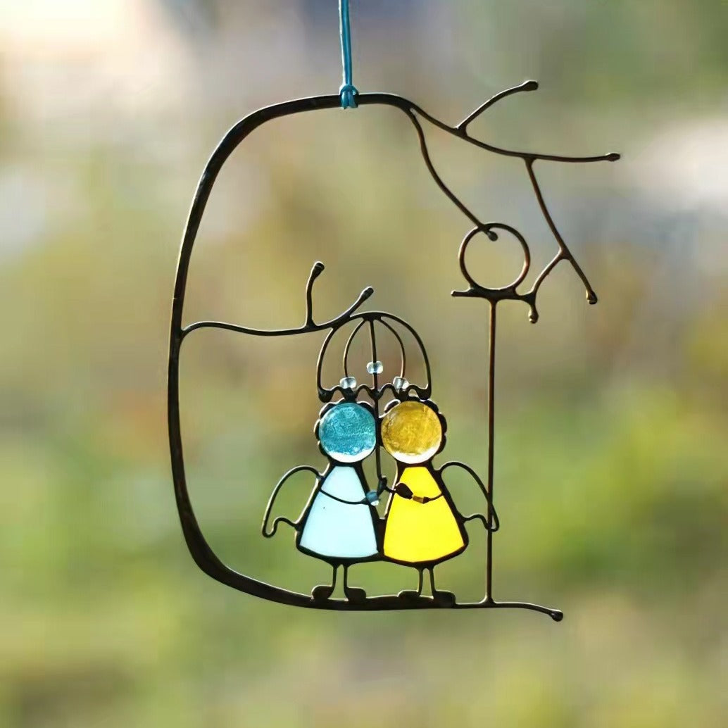 Gleisa Sonnenfänger für Garten - Handgefertigtes Glas mit Regenbogenreflexionen 8