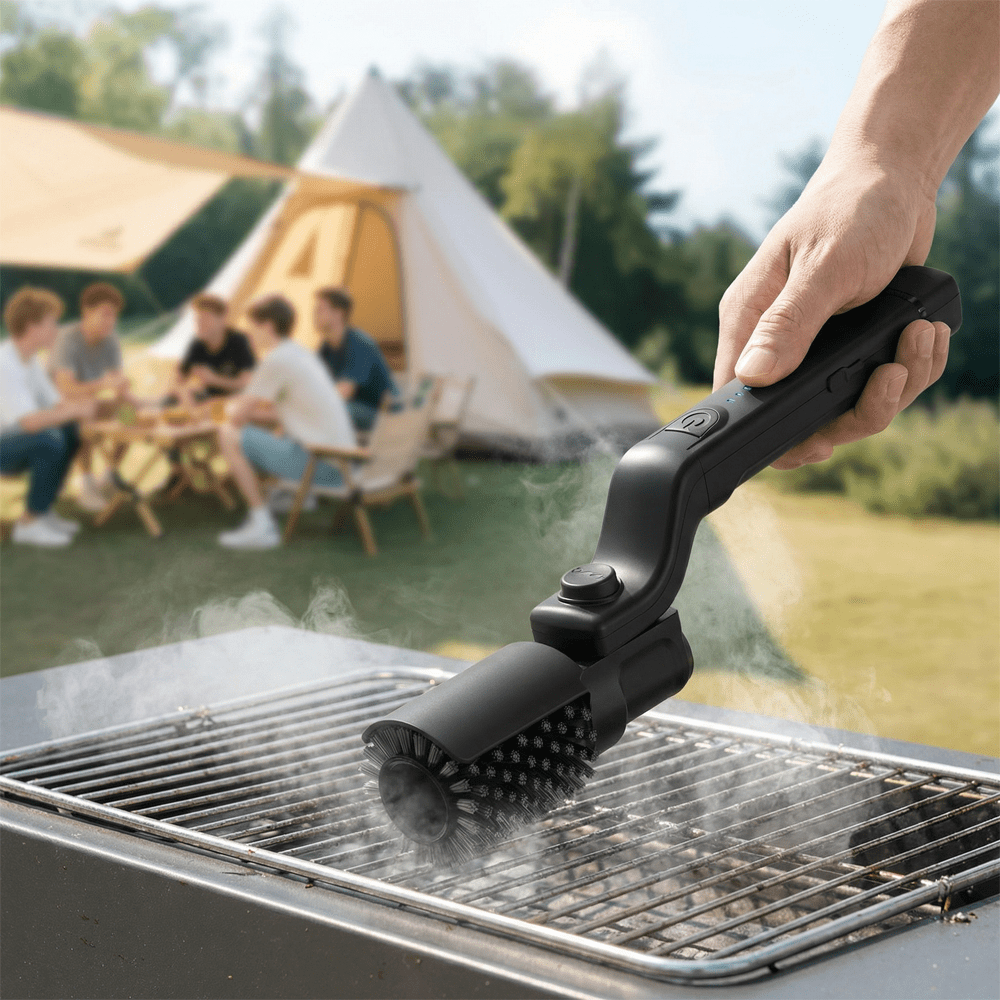 Glendo Elektrische Grillbürste - Ergonomischer Griff, 3 Reinigungsstufen 3