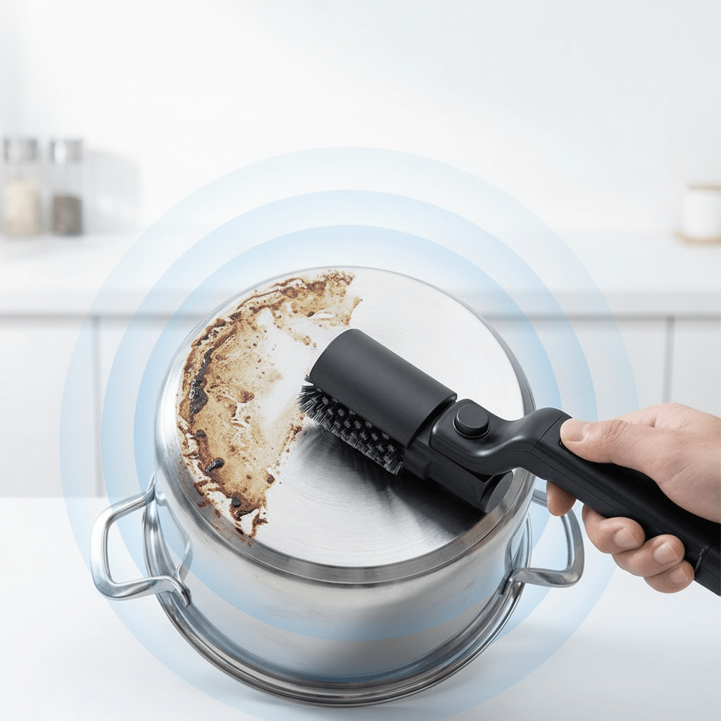 Glendo Elektrische Grillbürste - Ergonomischer Griff, 3 Reinigungsstufen 6