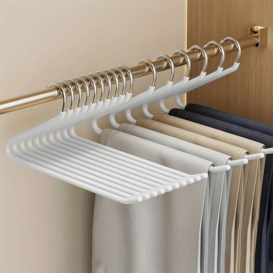 ZFoldRack™ - Hosenbügel Edelstahl Set - Z Form Stil - Platzsparende Organisation