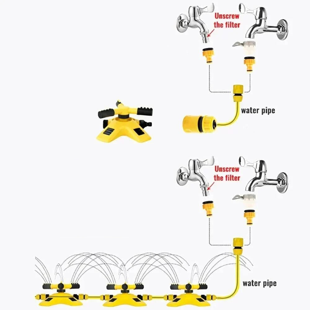 Havro Sprinkler - Robustes ABS, 360° Bewässerungssystem 4